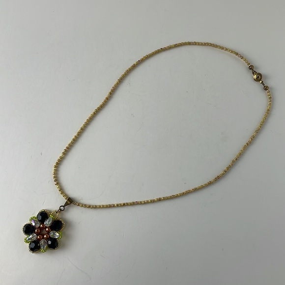 Beaded Necklace & Beaded Chain Hand Crafted - Picture 6 of 13